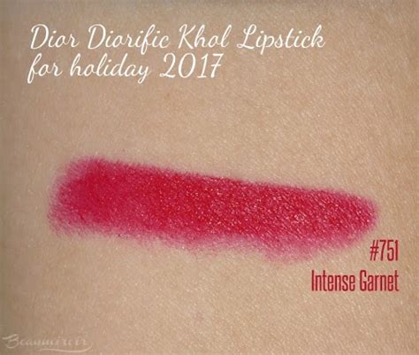 dior kohl lipstick intense garnet swatch|Christmas 2017 Limited Edition .